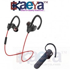 OkaeYa- Bluetooth Earphones with Headset for All Devices (Color may vary)